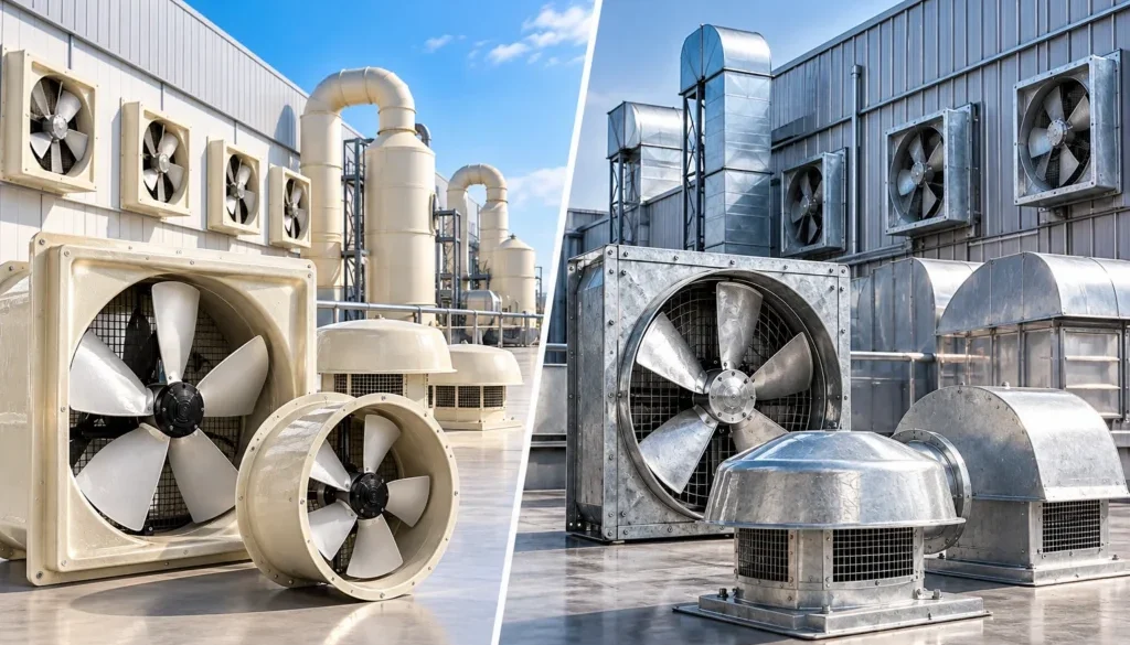 FRP vs Steel Exhaust Fans: Cost & Performance | Presto UAE