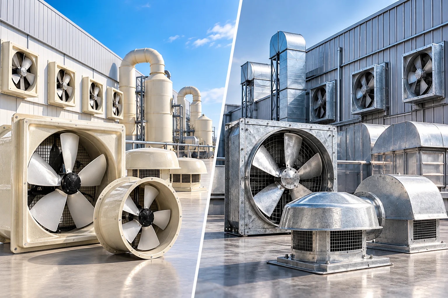 FRP vs Steel Exhaust Fans: Cost & Performance | Presto UAE